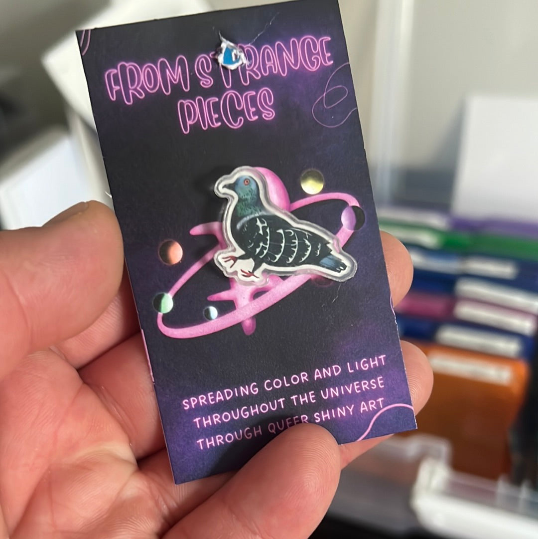 Pigeon Pin, Acrylic