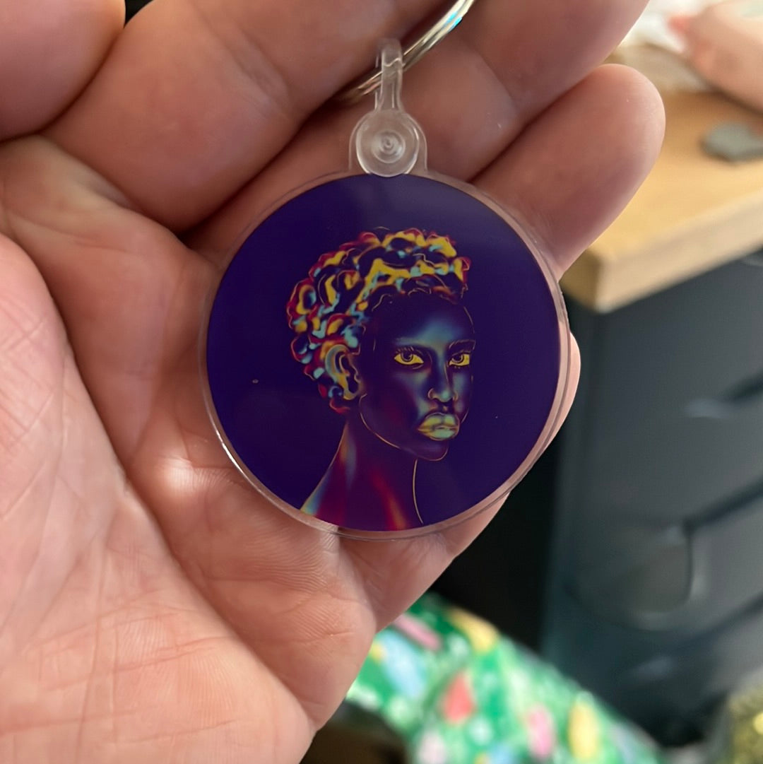 DON’T TOUCH MY HAIR KEYCHAIN